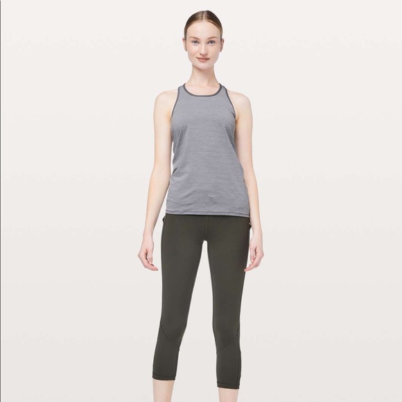 Lululemon Ruche Of Adrenaline Tank Gray Size 4 - Picture 2 of 14